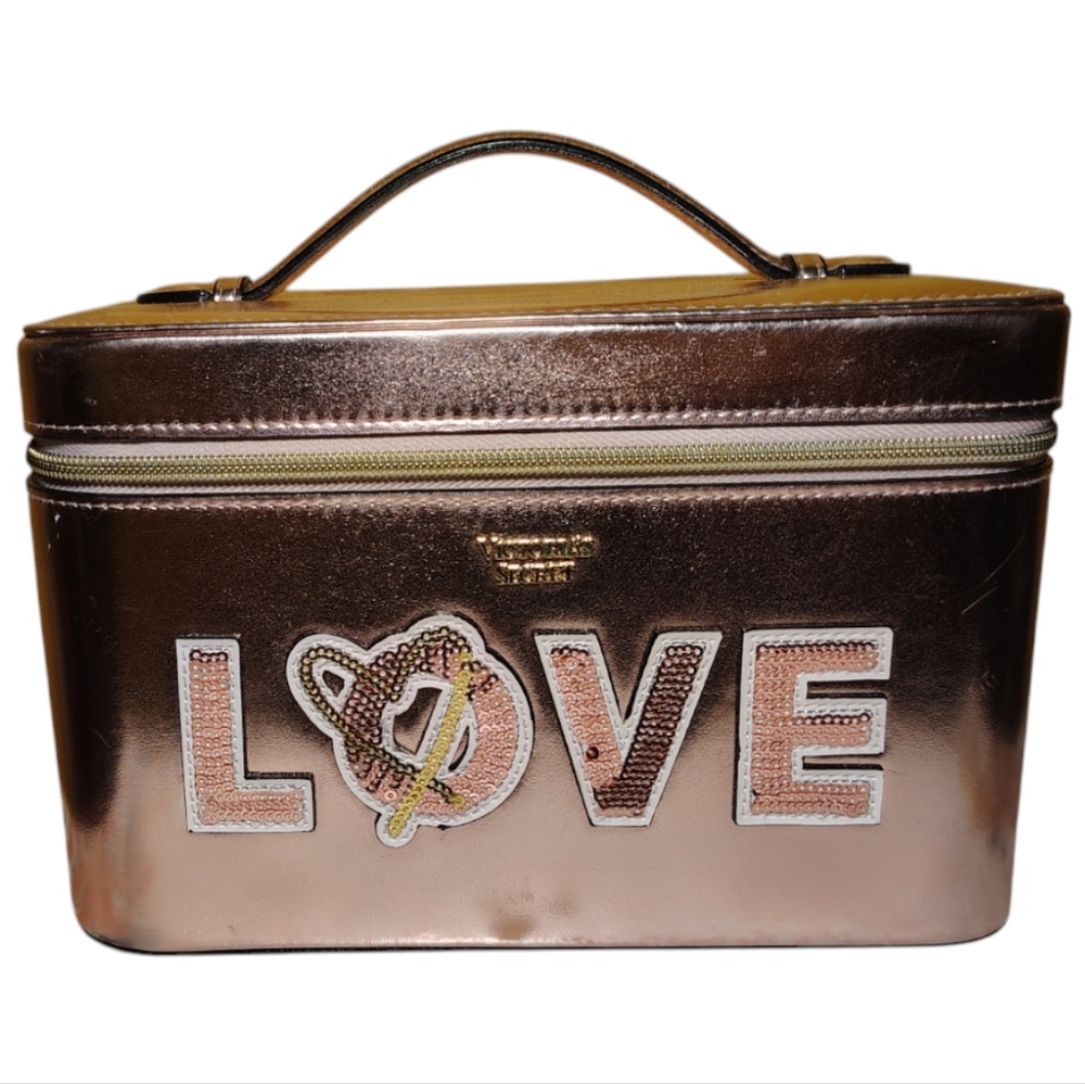 Victoria Secret Love Train Case Makeup Bag